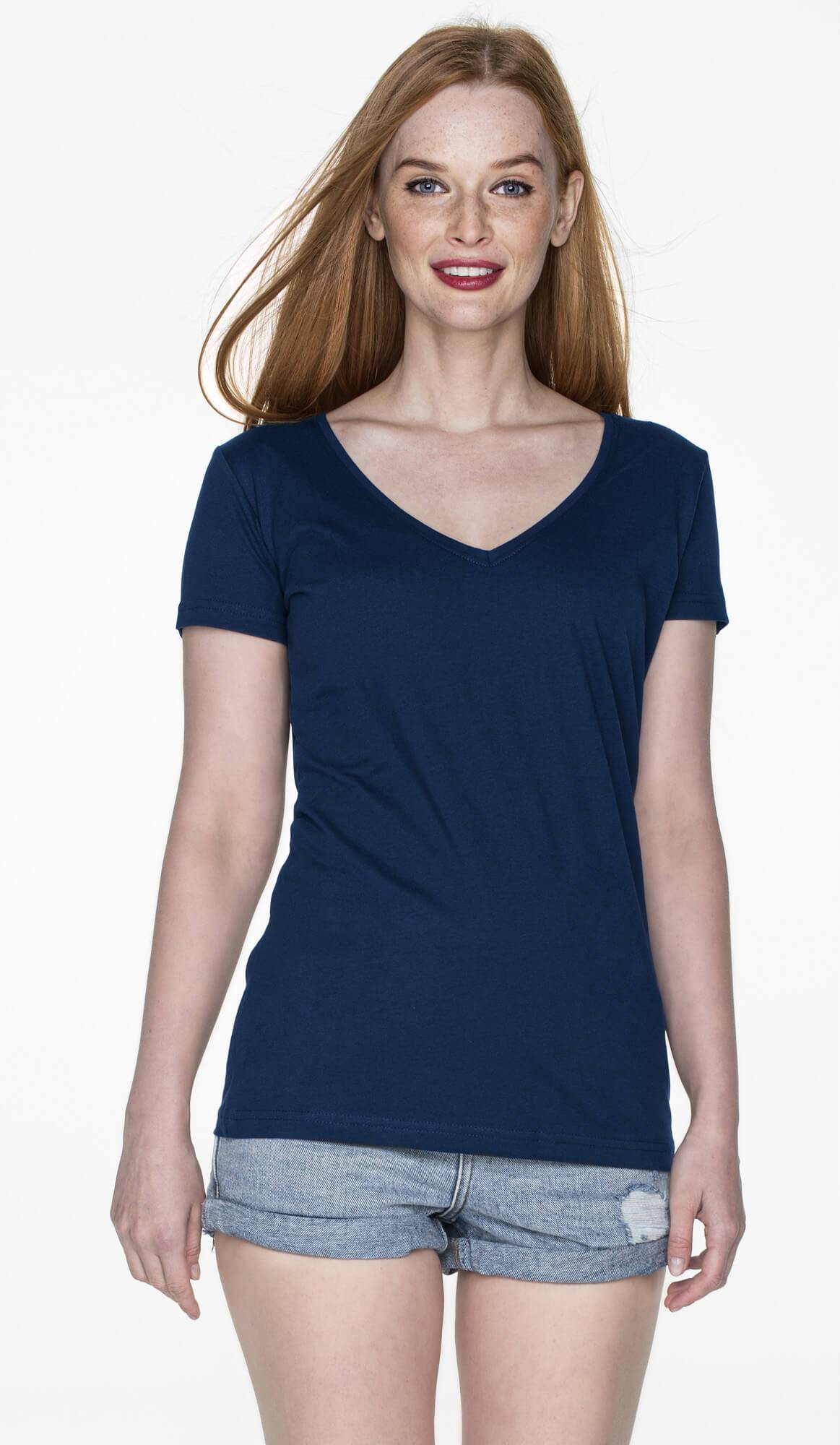 Koszulka LADIES' V-NECK - L