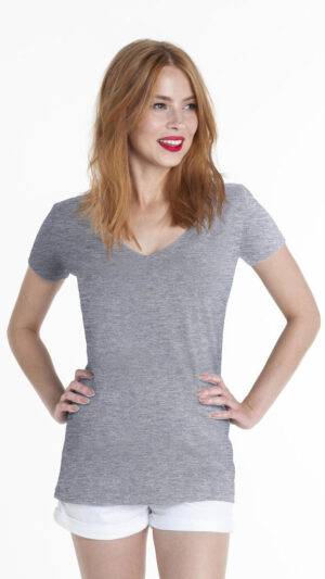 Koszulka LADIES' V-NECK - L