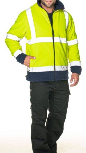 MĘSKI POLAR FLEECE HI-VIS - 3XL