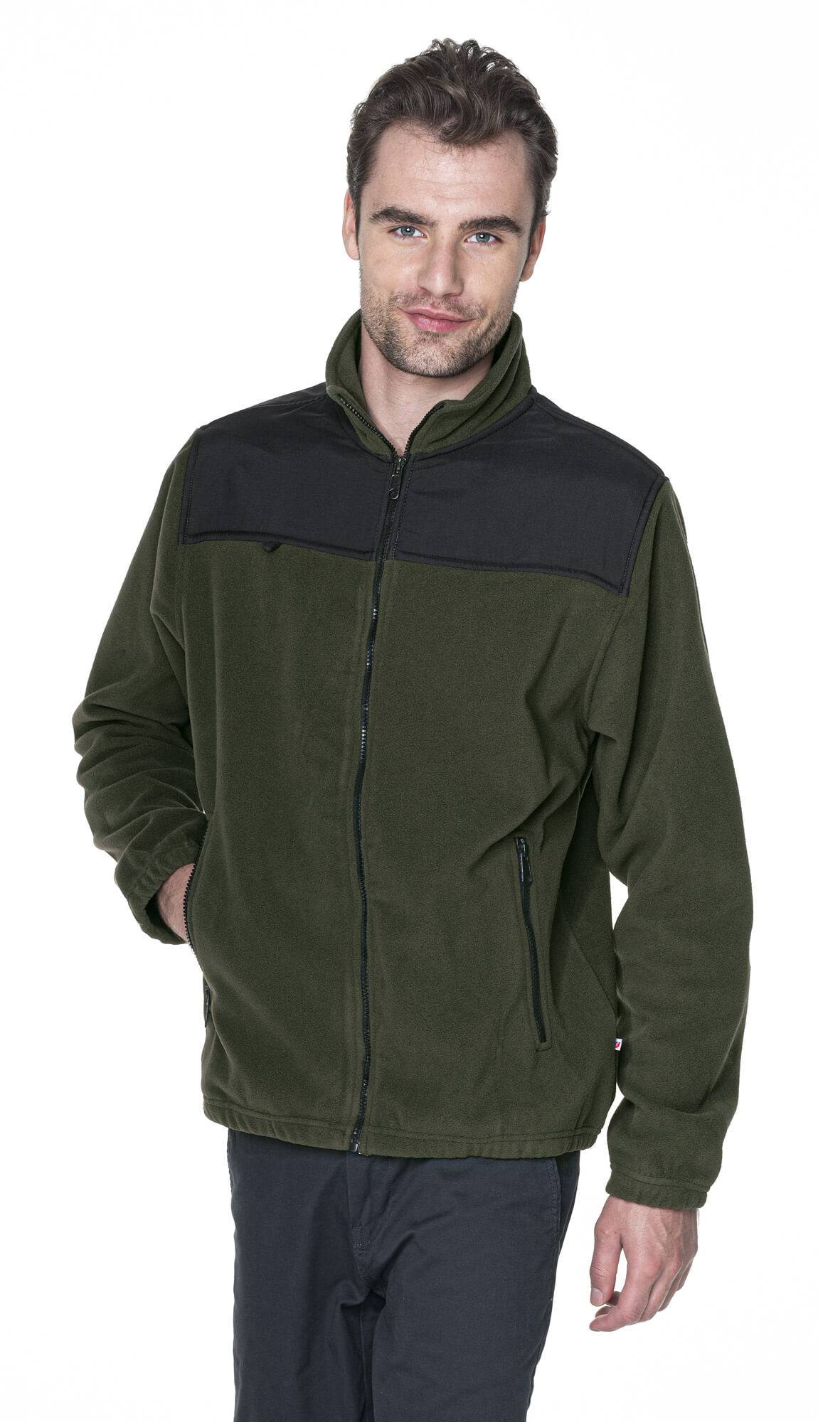 MĘSKI POLAR GUARD KHAKI/CZARNY - 3XL