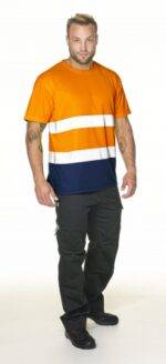 MĘSKI T-SHIRT HI-VIS  DUO - 3XL