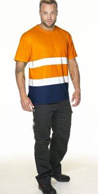 MĘSKI T-SHIRT HI-VIS  DUO - 3XL