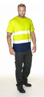 MĘSKI T-SHIRT HI-VIS  DUO - 3XL