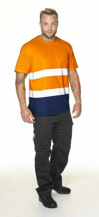 MĘSKI T-SHIRT HI-VIS  DUO - L