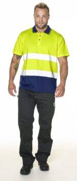 POLÓWKA MĘSKA POLO HI-VIS - 3XL