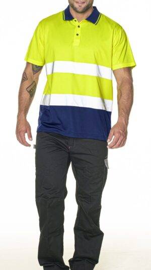 POLÓWKA MĘSKA POLO HI-VIS - 3XL