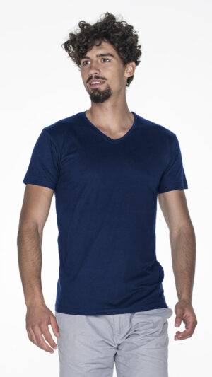 T-SHIRT V-NECK - L