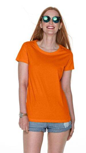 T-shirt damski geffer pomarańczowy - L